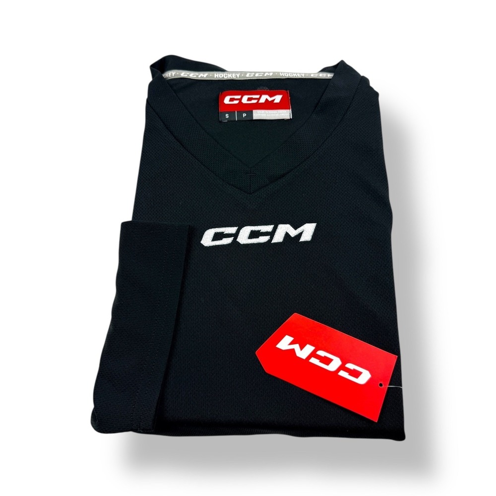 CCM Black Long Sleeve Hockey Practice Jersey Size Small NWT‎